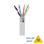 کابل مخابراتی چهار زوج 0.6 هوایی فویلدار ممتاز خراسان