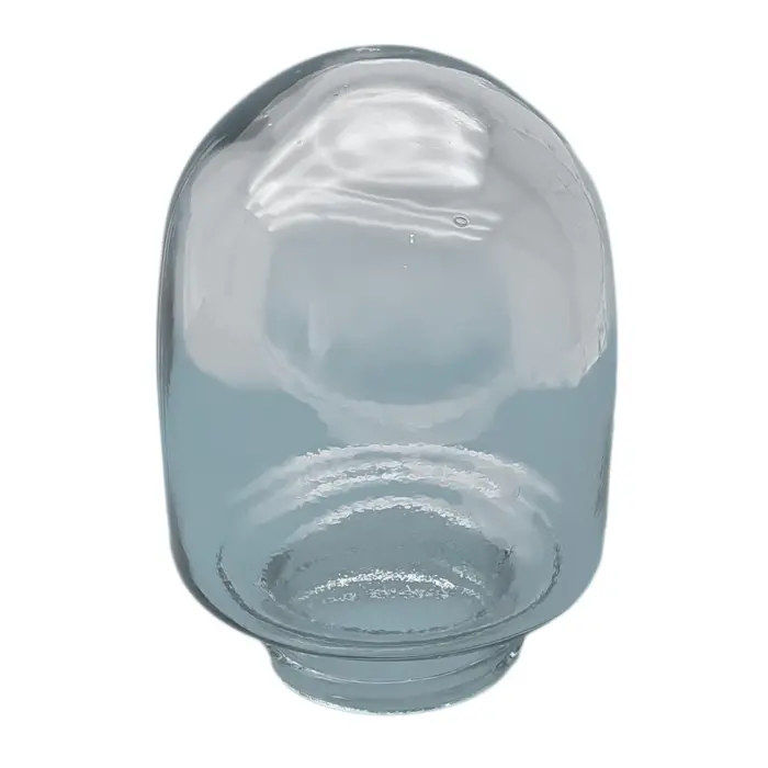 حباب شیشه ای شفاف رزوه دار