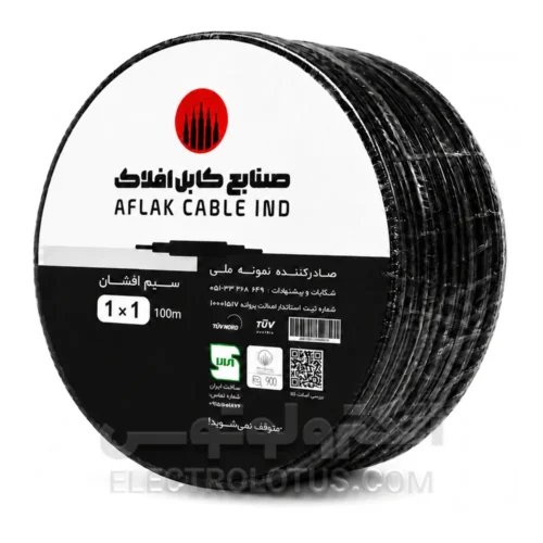 سیم افشان سایز 1 در 1 افلاک الکتریک