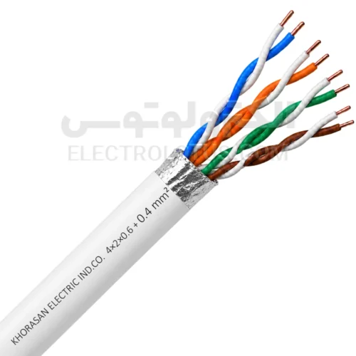 کابل مخابراتی چهار زوج 0.6 هوایی فویلدار افشارنژاد