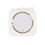 کلید تبدیل توکار دلند مدل آدا سفید زه طلایی