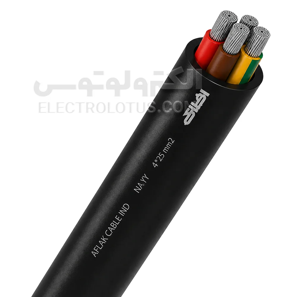کابل 4 در 25 آلومینیوم افلاک الکتریک