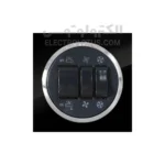 کلید کولر توکار دلند مدل آوا پلکسی مشکی زه نقره ای
